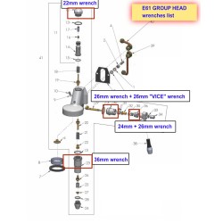Plastic Wrench Set for E61 Group Head – Fits ECM, Rocket, Profitec